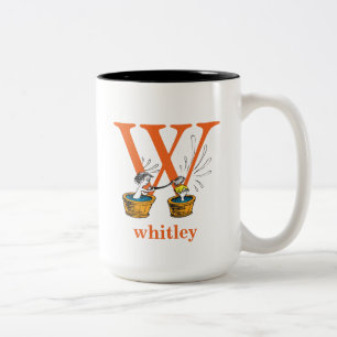 Dr. Seuss's ABC: Buchstabe W - Orange   Namen hinz Zweifarbige Tasse