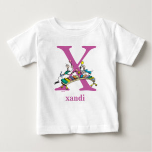 Dr. Seuss's ABC: Buchstabe X - Lila Namen hinzuf Baby T-shirt