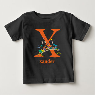 Dr. Seuss's ABC: Buchstabe X - Orange   Fügen Sie  Baby T-shirt