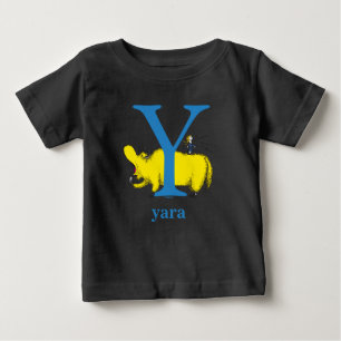 Dr. Seuss's ABC: Buchstabe Y - Blau   Namen hinzuf Baby T-shirt
