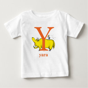 Dr. Seuss's ABC: Buchstabe Y - Orange   Namen hinz Baby T-shirt