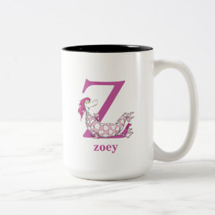 Dr. Seuss's ABC: Buchstabe Z - Lila   Namen hinzuf Zweifarbige Tasse