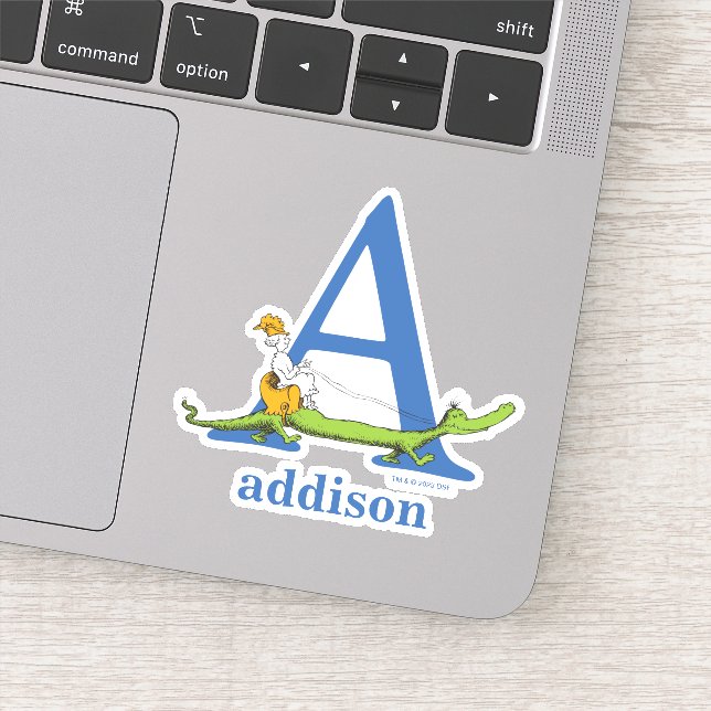 Dr. Seuss's ABC: Letter A - White | Name hinzufüge Aufkleber (Detail)