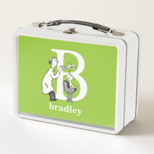 Dr. Seuss's ABC: Letter B - White Name hinzufüge Metall Brotdose