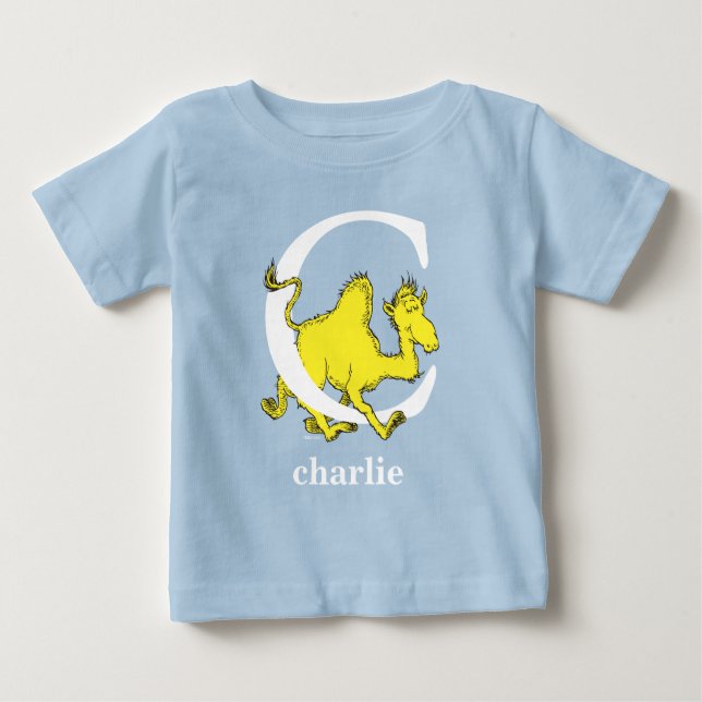 Dr. Seuss's ABC: Letter C - White | Name hinzufüge Baby T-shirt (Vorderseite)