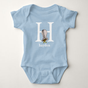 Dr. Seuss's ABC: Letter H - White   Name hinzufüge Baby Strampler