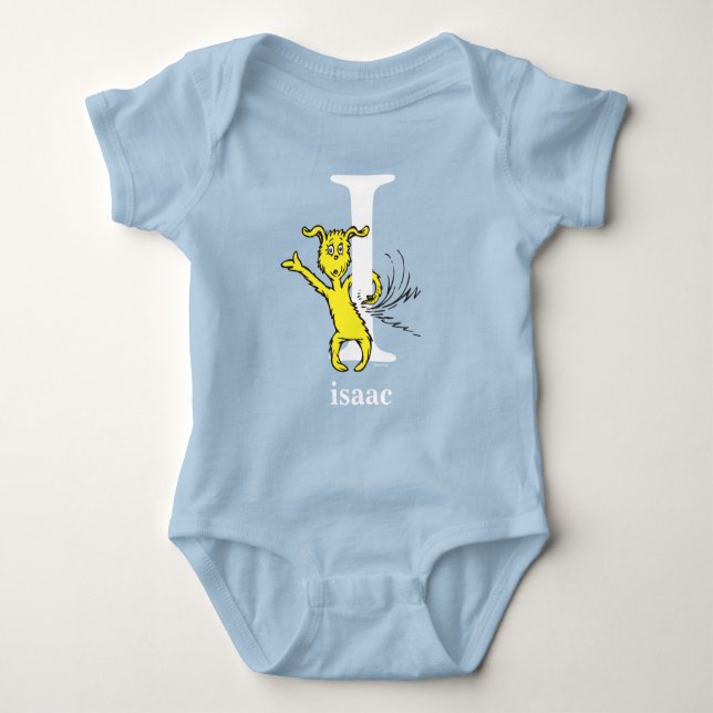 Dr. Seuss's ABC: Letter I - White | Name hinzufüge Baby Strampler (Vorderseite)