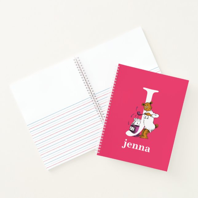 Dr. Seuss's ABC: Letter J - White | Name hinzufüge Notizbuch (Innenseite)
