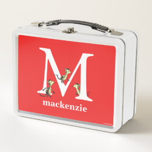 Dr. Seuss's ABC: Letter M - White Name hinzufüge Metall Brotdose
