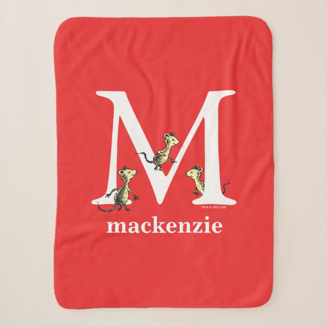 Dr. Seuss's ABC: Letter M - White | Name hinzufüge Sherpadecke (Vorderseite)