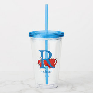 Dr. Seuss's ABC: Letter R - White Add Your Name Acryltrinkbecher