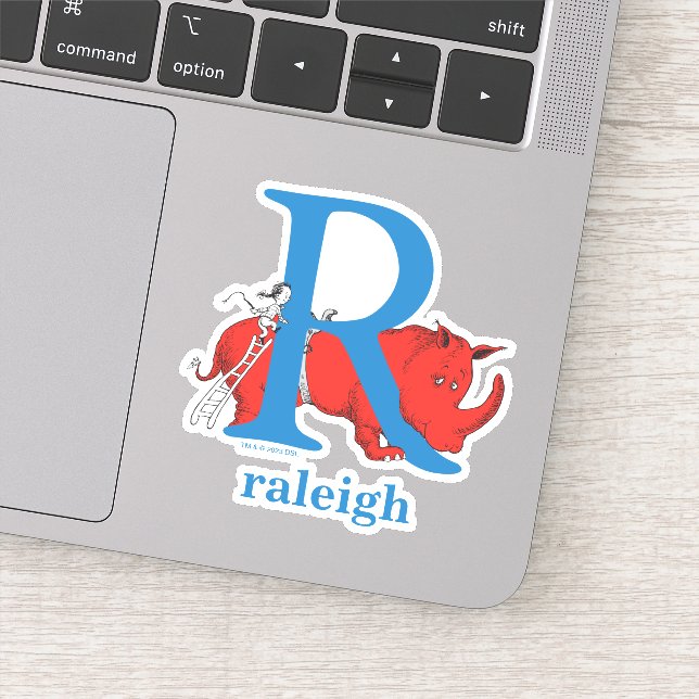 Dr. Seuss's ABC: Letter R - White Add Your Name Aufkleber (Detail)