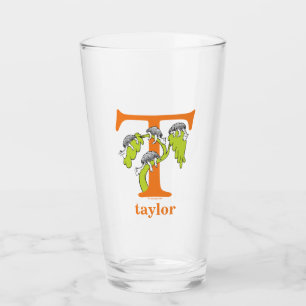 Dr. Seuss's ABC: Letter T - Orange Name hinzufüg Glas