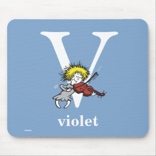 Dr. Seuss's ABC: Letter V - White Name hinzufüge Mousepad