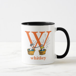 Dr. Seuss's ABC: Letter W - Orange Name hinzufüg Tasse
