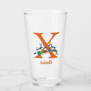 Dr. Seuss's ABC: Letter X - Orange Name hinzufüg Glas