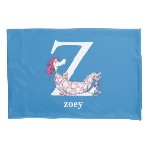 Dr. Seuss's ABC: Letter Z - White Name hinzufüge Kissenbezug