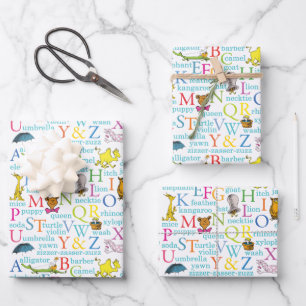 Dr. Seuss's ABC-Muster mit Wörtern Geschenkpapier Set