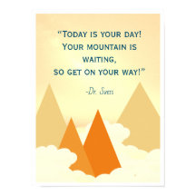 Dr Suess Mountain Inspirational Poster