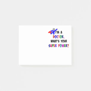 Dr. Superhero-Design Post-it Klebezettel