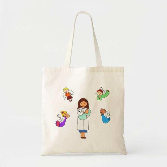 Dr. Surrounded by Angels Tote Bag Tragetasche (Vorne)