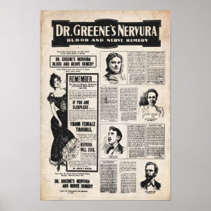 Dr. vintage Greene Nervura Poster