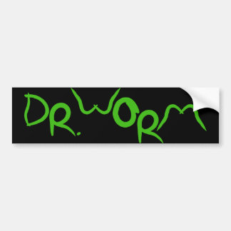 Dr. Worm Autoaufkleber
