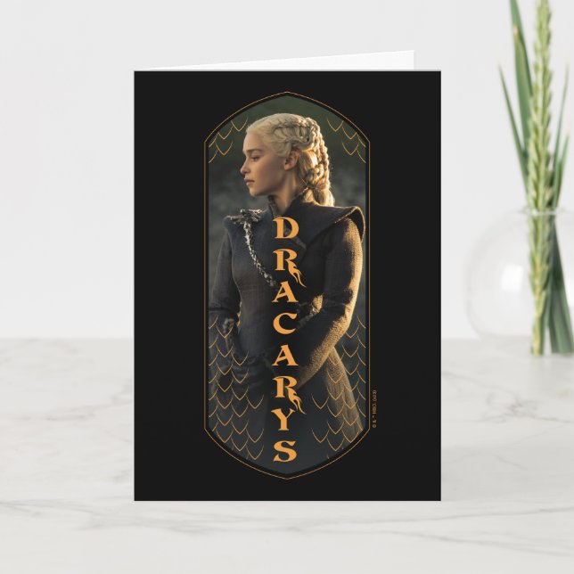 "Dracarys" Daenerys Targaryen Graphic Karte (Vorderseite)