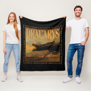 "Dracarys" Drogon Breathing Fire Graphic Fleecedecke