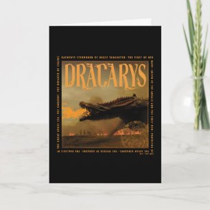 "Dracarys" Drogon Breathing Fire Graphic Karte