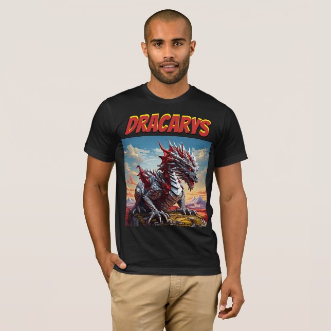 Dracarys: Erobern Sie Ihren Stil mit Retro Majestä T-Shirt (Vorne ganz)