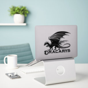 Dracarys Schwarze Drachen-Silhouette-Aufkleber Aufkleber