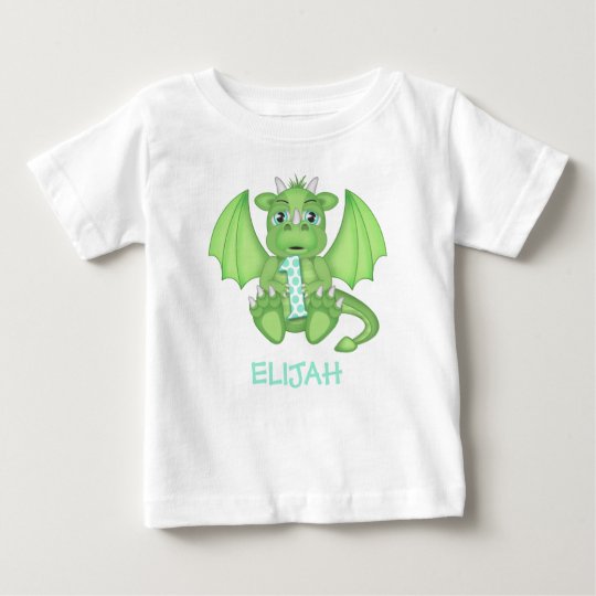 Drache-1. Geburtstags-Shirt - personalisiert Baby T-shirt
