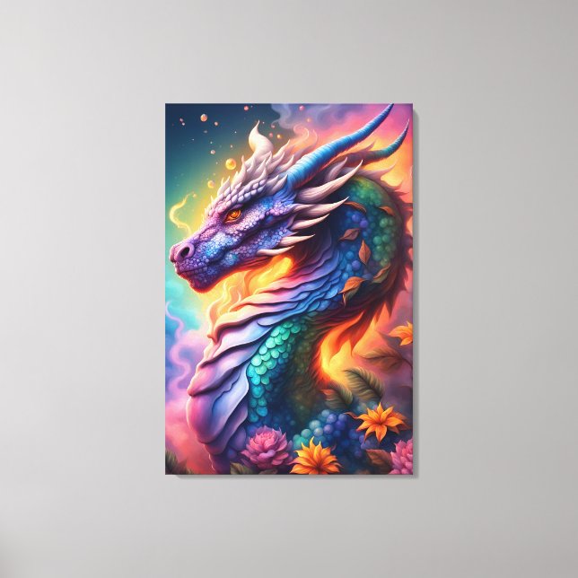 Drache 61 cm x 91,4 cm leinwanddruck (Vorderseite)