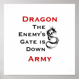 Drache-Armee/Enders Beschwörungsformel-Plakat Poster