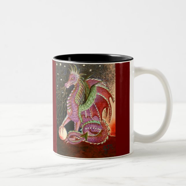 Drache-Atem 11 Unze. Zwei-Ton Tasse (Rechts)