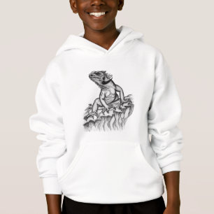 Drache auf dem Felsen Hoodie