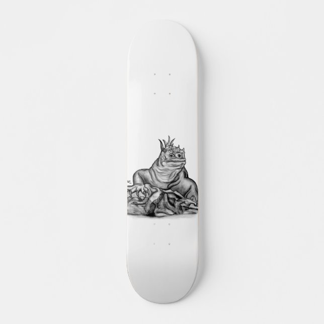 Drache auf dem Felsen Skateboard (Vorne)