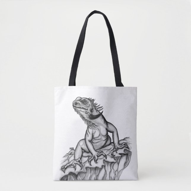 Drache auf dem Felsen Tasche (Vorderseite)