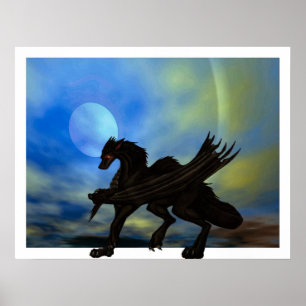 Drache auf dem Prowl Poster