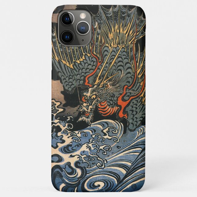 Drache auf See Japanische Kunst Case-Mate iPhone Hülle (Rückseite)