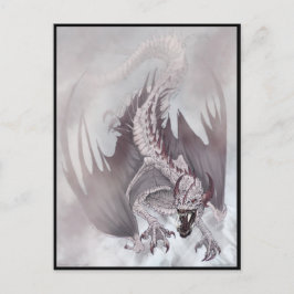 Drache aus Eis und Schnee Postkarte
