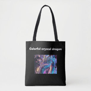 Drache aus farbenfrohen Kristallen Tasche