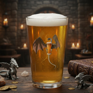 Drache Bierliebhaber Glas