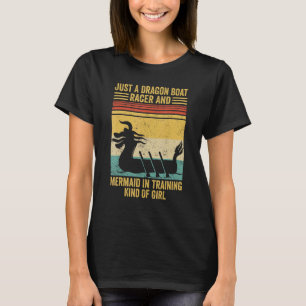 Drache Boot Rennen und Meerjungfrau In Ausbildung T-Shirt