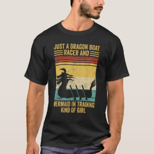 Drache Boot Renner und Meerjungfrau in Ausbildung T-Shirt