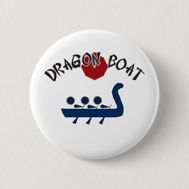 Drache-Boots-Team-Knopf Button (Vorderseite)