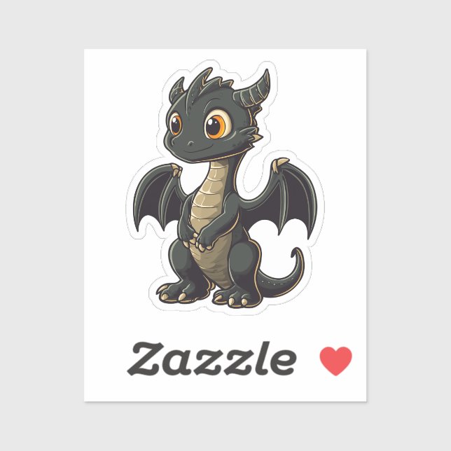Drache Cartoon Aufkleber (Blatt)