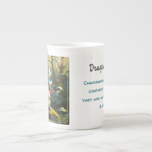 Drache - Chinesischer Horoskop Beinporzellan-Tasse Prozellantasse