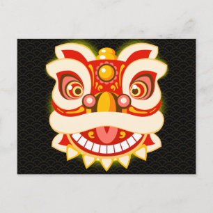 Drache chinesisches Neujahr Postkarte